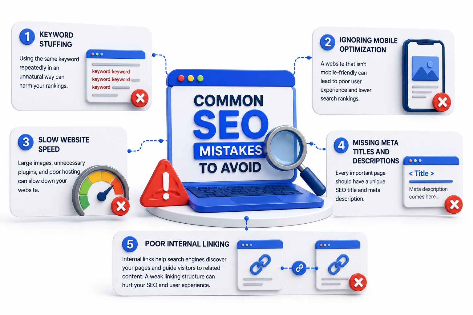 Common SEO mistakes to avoid for better Google rankings